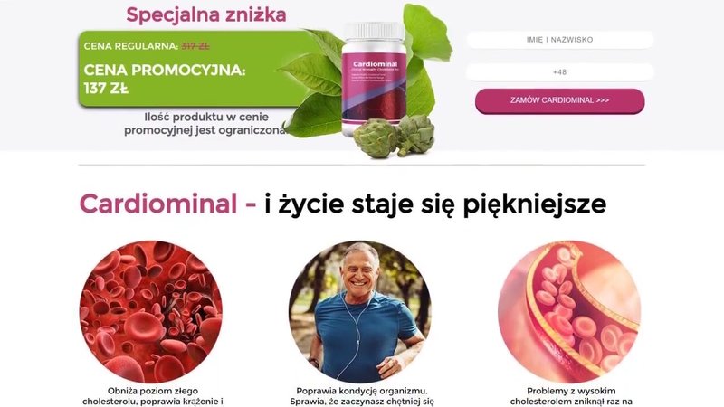Best cardiominal cena w aptece in Poland